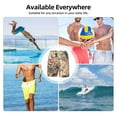 thumbnail image 6 of Yiaed Floral With Birds And Fantasy Flowers Print Mens Swim Trunks Bathing Suit Compression Liner Beach Swim Shorts Swimwear Quick Dry Zipper Pocket No-Chafing Board Short-Small, 6 of 6