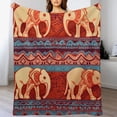 thumbnail image 3 of JEUXUS Elephant Blanket Boho Throw Blanket Elephant Gifts for Women Adult Kids Girls Hippie Blanket Elephant Lovers Elephant Decor for Home Bed, Sofa, Couch, Living Room"for Kids/Child, 3 of 6