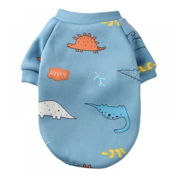 Dog Sweater for Small Dogs Cute Puppy Sweatshirt Color Vibrant Doggy Cold Weather Coats Cartoon Pattern Pet Clothes XS-XL