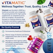 Vitamatic Folic Acid 1000 mcg (1 mg) - 240 Vegetarian Tablets - 1667 mcg DFE - Vitamin B9
