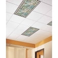 thumbnail image 2 of Fluorescent Light Covers for Ceiling Lights 1 Pack,Aqua White Pumpkins Fall Magnetic Ceiling Light Covers 2x4ft for Classroom Office School,Black Plaid Thanksgiving Overhead Drop Ceiling Light Shade, 2 of 7