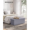 thumbnail image 2 of SONGMICS Taburete Zapatera Almacenamiento 300 kg Capacidad 131 L 38x110x38 cm, 2 of 5