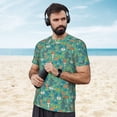 thumbnail image 4 of Wukai Mushrooms and Flowers Print Men's Short-Sleeved Mesh T-Shirt,Quick-Dry Short Sleeve Workout T-Shirt-3X-Large, 4 of 8