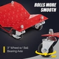 thumbnail image 5 of Ktaxon Car Wheel Dolly, 4PCS 6000LBS Heavy Duty Vehicle Dolly, Red, 5 of 7
