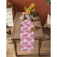 thumbnail image 4 of Table Runners 72 Inches Long Dress Scarves, Pink Truck Christmas Farmhouse Kitchen/Dining Table Runner, Coffee Tablerunners, Xmas Tree Snowflake Winter 13x72 Inch, 4 of 7