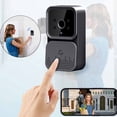 thumbnail image 1 of Timbre inalámbrico con video | Sistema de intercomunicación WiFi | Visión nocturna | Gran angular de 80° | Audio bidireccional | Acceso remoto a través de la aplicación | Compatible con WiFi 2.4G, 1 of 8