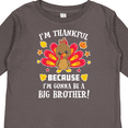 thumbnail image 4 of Inktastic Thanksgiving I'm Thankful Because I'm Gonna Be a Big Brother Boys or Girls Long Sleeve Toddler T-Shirt, 4 of 5