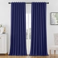thumbnail image 1 of Cortinas Joydeco de Lino Azul Marino 213x213 cm Aislantes Térmicas, 1 of 9