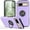 Purple, variant on HCTian for Pixel 8A Case for Google 8A Case Military Grade Shockproof Built-in Ring Holder Kickstand Car Mount Armor Heavy Duty Protective Case for Google Pixel 8A Phone Case