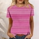 thumbnail image 1 of Fiudx Ofertas y Liquidaciones Blusas de Cuello Redondo de Manga Corta de Color Sólido Casual de Moda para Mujer Camisas, 1 of 5