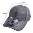 thumbnail image 5 of Joernso Baseball Cap USB Rechargeable Sunscreen Cotton Summer Mesh Sun Hat for Outdoor, 5 of 8