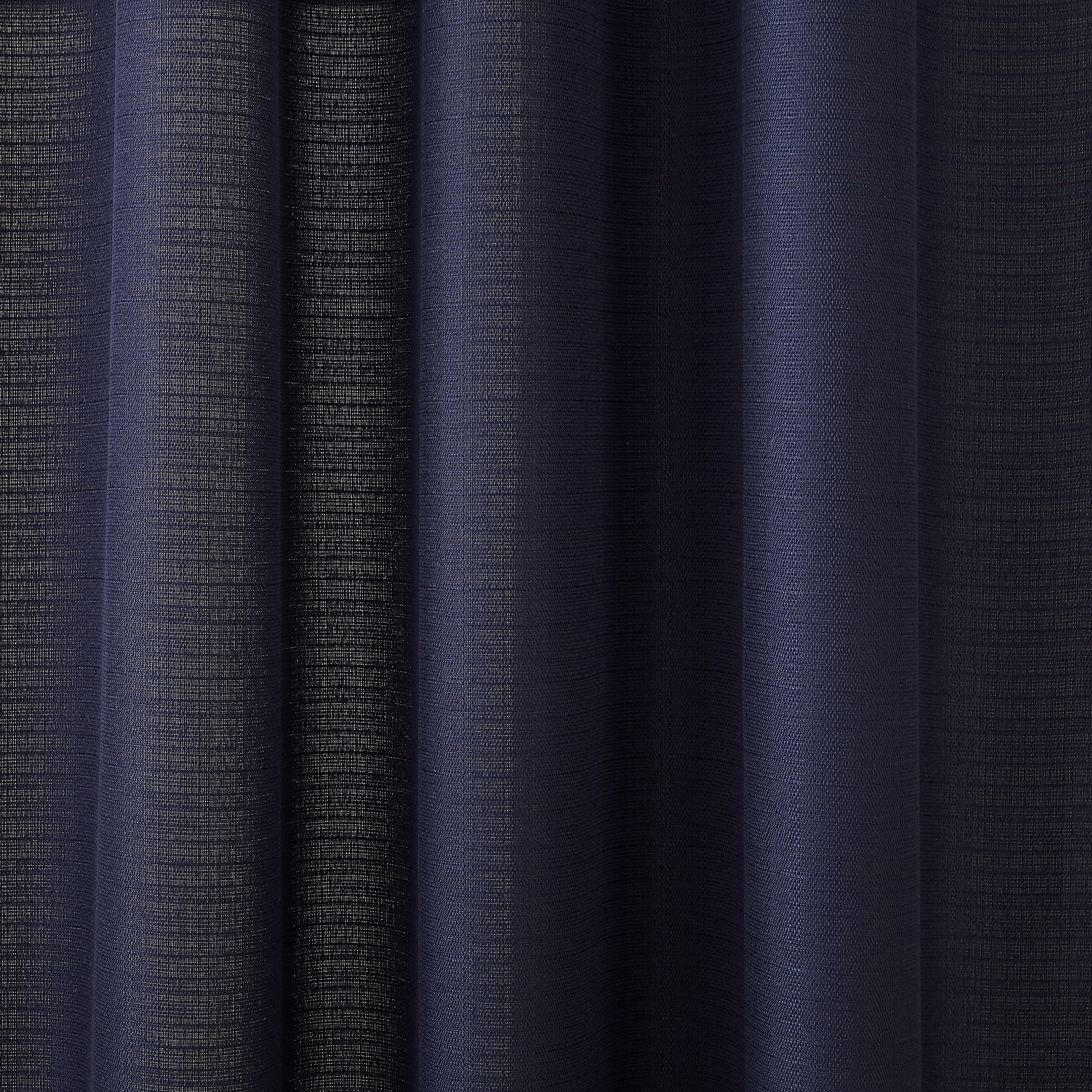 Mainstays Lauren Semi-Sheer Textured Solid Rod Pocket Curtain Valance, Navy, 56"W x 17"L