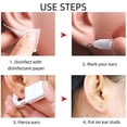 thumbnail image 5 of 8 Pack Disposable Ear Piercing Gun With Ear Studs Asepsis No Pain Safety Self Ear Piercing Gun Kit Tool, 5 of 5