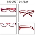 thumbnail image 4 of JOSCHOO Computer Reading Glasses for Women and Men 6 Pack Blue Light Blocking Spring Hinge Readers, 4 of 7