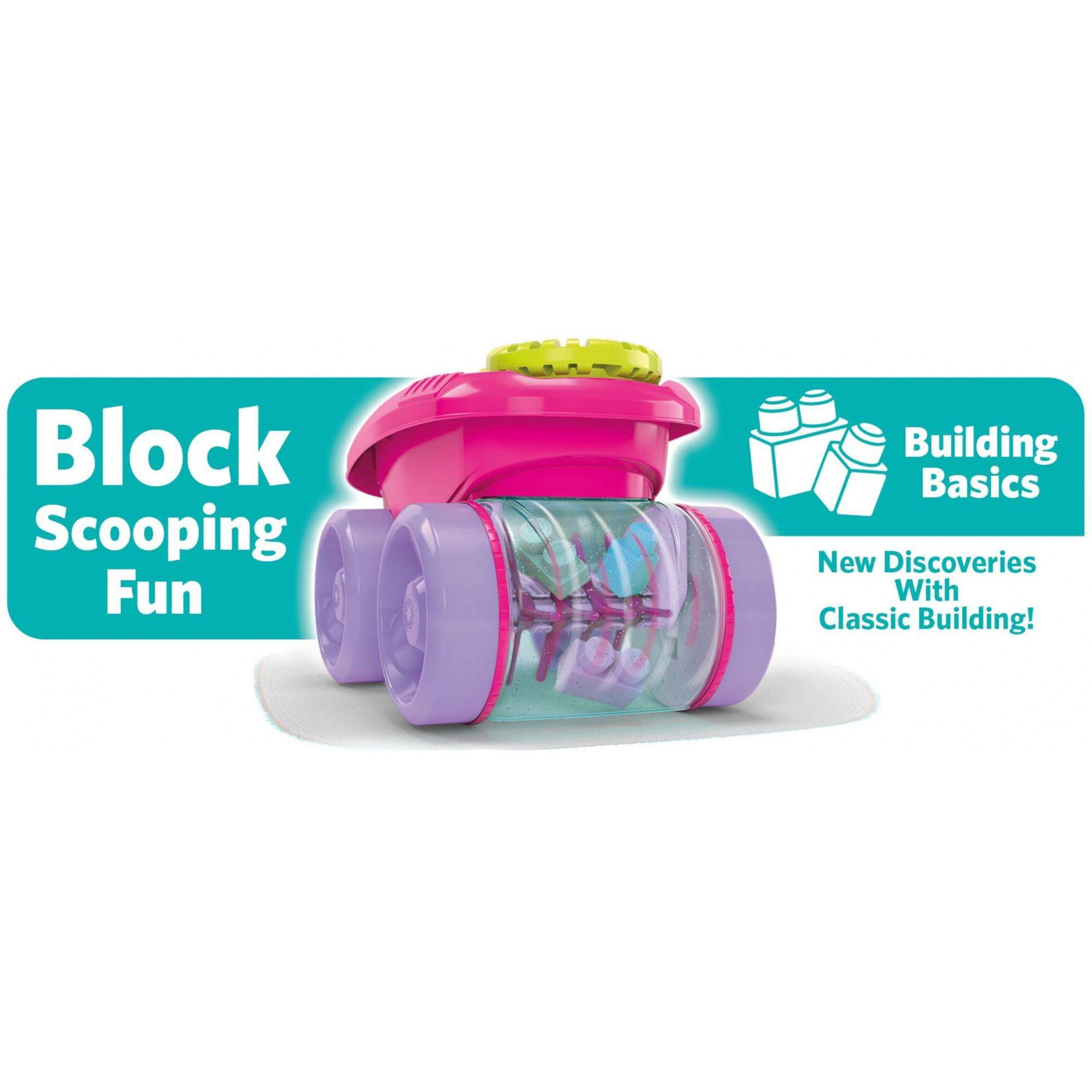 mega bloks scooping wagon pink