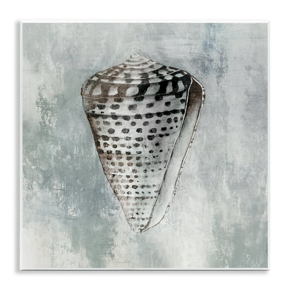 Stupell Industries Organic Cowrie Shell Nautical & Beach Painting Unframed Art Print Wall Art, 12 x 12