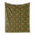 thumbnail image 1 of Acorn Soft Flannel Fleece Throw Blanket, Fallen Autumn Leaves Concept Squirrels in Peaceful Nature, Cozy Plush for Indoor and Outdoor Use, 50" x 70", Multicolor, by Ambesonne, 1 of 6