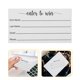 thumbnail image 4 of Tarjetas de entrada de 100 piezas Tarjetas en blanco Tarjetas de votación múltiples Hojas de boletos de sorteo, 4 of 7