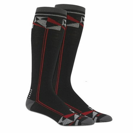 Wigwam Snow - Made In USA Snow Prism Socks Black Unisex Large