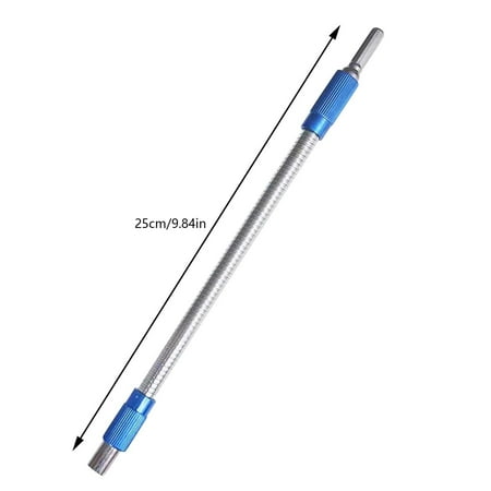 

Hexagonal Shank Metal Flex Universal Extension Bit Holder 9.8 Inch Flexible Drill Bit Extension Drill Extension Bit Holder Flexible Drill Extension Screwdriver Bits Drill Attachmt