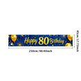 thumbnail image 5 of Blue Gold Themed Happy 80 Birthday Banner Backdrop Party Decoration for Birthday Party Celebrations Photography Props Photo Backgrounds Decor Elements, 5 of 8