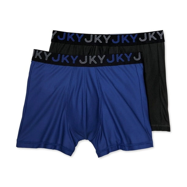 JKY JKY By Jockey Men's Mesh Active Stretch Midway Briefs 2Pack (M