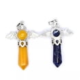 thumbnail image 5 of Natural Angel Wing Crystal Point Hexagonal Column Pendant Bead Stone Healing New, 5 of 5