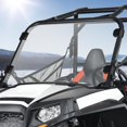 thumbnail image 2 of KEMIMOTO UTV Windshield Pre-installed Rubber Strips, Compatible with Polaris RZR 800 / RZR 570 / XP 900 2008-2020 UTV Front Full Windshield UV Resistance PC Clear Vsion Window, 2 of 9