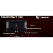 Acer Predator XB323U GPbmiiphzx 32 WQHD 2560x1440 NVIDIA G-SYNC Gaming Monitor