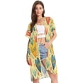 thumbnail image 2 of BZSMCE Women Creatively Oyful Affection Print Beach Cover-ups Size:S-2XL, 2 of 7