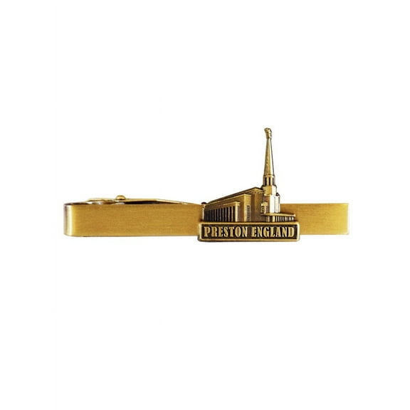 Preston England Antique Gold Temple Tieclip by Ringmasters
