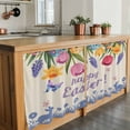 thumbnail image 6 of Easter Tier Curtains 24 Inch Length, Tulip Flowers Spring Easter Egg Bunny Butterfly Beige Cafe Short Curtains for Bathroom Sink, Small Kitchen Curtain Light Filtering Drapes 2 Panels 27.5"Wx24"L, 6 of 8