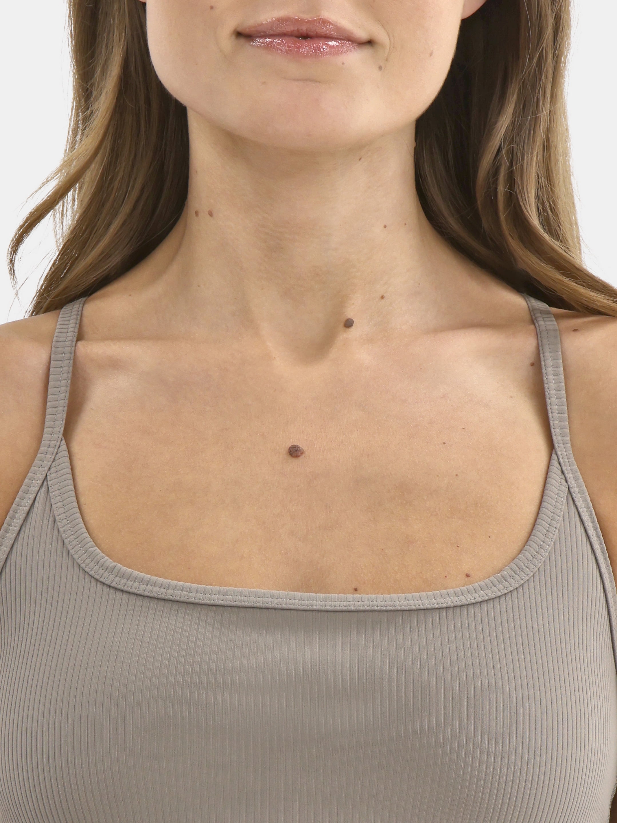 Avia Women's Ribbed SoftSculpt Tank Top with UPF 50, Sizes XS-XXXL