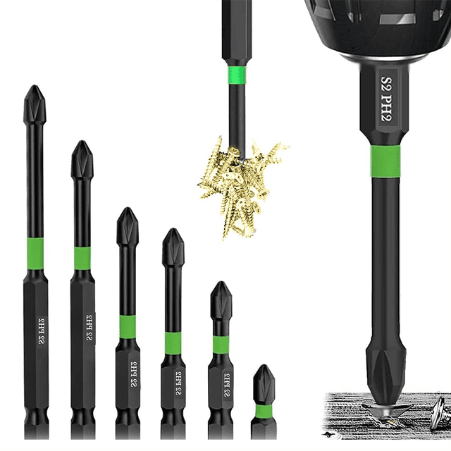 Magnetic Screwdriver Bit Set PH2 Bits S2 Impact Magnetic Strong Magnetic Anti- Screwdriver Bit Set