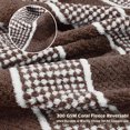 thumbnail image 3 of Tirrinia Clearance Striped Acrylic Blanket TV Throw 50" x 60", Super Soft Warm Comfy Blankets Bedding Couch Cabin Decorative All Season Throws, Brown, 3 of 8