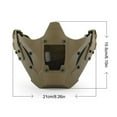 thumbnail image 2 of Masque Demi-Visage Tactique Airsoft Iron Warrior Protecteur Chasse Extérieur Respirant Masque Wargame Accessoires de Paintball, 2 of 2
