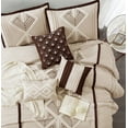 thumbnail image 2 of Nanshing Carter 7 Piece Geometric Comforter Set , Brown , King Size , Terry Embroidery, 2 of 6