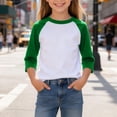 thumbnail image 5 of Coerni Toddler Kids Baseball Raglan T-Shirt 3/4 Sleeve Crewneck Tees Baby Boys Girls Jersey Sweatshirt Summer Athletic Casual, 5 of 7
