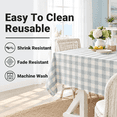 Blue Checkered Tablecloth Rectangle Tables Plaid Gingham Table Clothton ...