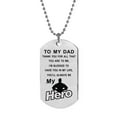 thumbnail image 2 of YUEHAO Necklaces & Pendants MY Letter Gift Pendant Necklace TO Present Father's DAD Military Key Day Chain Necklaces & Pendants, 2 of 4