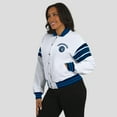 thumbnail image 5 of Women's WEAR by Erin Andrews  White Minnesota Timberwolves Full-Snap Fleece Sweatshirt Jacket, 5 of 6