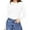 White, variant on UJNDER Women's Round Neck Long Sleeve Bodysuit Bottoming Shirt Jumpsuit Pajamas for Women White S