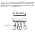 thumbnail image 5 of Uxcell Layering Necklace Clasps, 4Pack 4 Strands Slide Magnetic Tube Lock Clasps Silver, 5 of 7