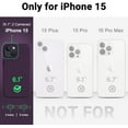 thumbnail image 6 of Compatible with iPhone 15 Case, Full Body Food-Grade Silicone Wear-Resistant, Anti-Drop Protection with Soft Anti-Scratch Microfiber Lining Phone Case for iPhone 15, 6.1 inch, Deep Purple, 6 of 14