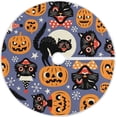 thumbnail image 1 of FMSHPON Halloween Pumpkins Xmas Christmas Tree Skirt Stand Mat for Holiday Party Decoration Indoor Outdoor 36 inches, 1 of 6