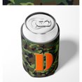 thumbnail image 4 of Letter D Initial Monogram - Camo Green Can or Bottle Beverage Insulator Hugger, 4 of 5