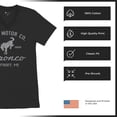 thumbnail image 6 of Ford Motor Co Bronco Detroit MI V-Neck T-shirt Vintage Truck Since 1966 4x4 Off Road Adventure Classic Car Fan Tee, 6 of 7