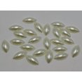 thumbnail image 3 of U8MO 200 Ivory Acrylic Horse Eye Half Pearl Bead 7X15mm Flatback Cabochon Scrapbook, 3 of 5