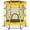 Yellow, variant on SHINPT 55'' Mini Toddler Trampoline with Enclosure Net and Star Pattern for Outdoor & Indoor, Recreational Kids Trampoline for Garden, Small Trampoline Birthday Gift for Boys and Girls Age 1-8