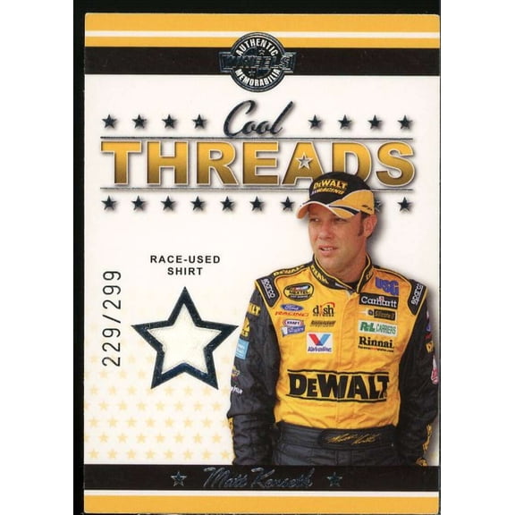 Matt Kenseth Card 2007 Wheels American Thunder Cool Threads #CT15
